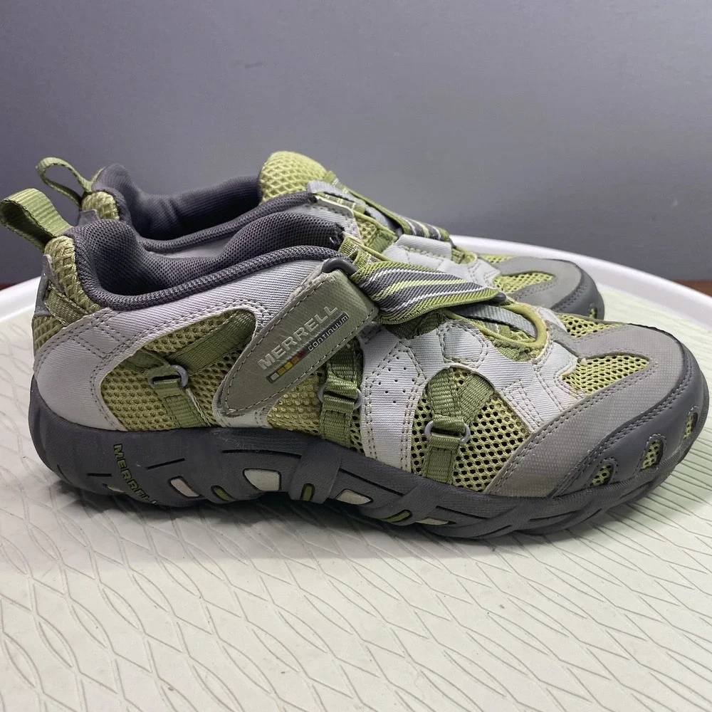 Merrell Waterpro Z-Rap Junior-kids Hiking Shoes Olive Green/Gray Size‎ 5US